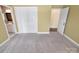 Open bedroom layout with an ensuite bathroom and closet with neutral walls and carpet at 11917 Chevis Ct, Charlotte, NC 28277