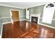 Bright and spacious living room with a fireplace and plenty of natural light at 11917 Chevis Ct, Charlotte, NC 28277