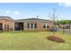 Expansive backyard with well-maintained lawn, privacy fence, and mature landscaping at 12705 Twilight Dr, Mint Hill, NC 28227