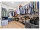 Walk-in closet with custom shelving providing ample storage space at 12705 Twilight Dr, Mint Hill, NC 28227