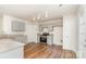 Efficient kitchen with stainless steel appliances and ample storage space in gray cabinets at 1620 Crandon Dr, Charlotte, NC 28216