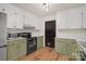 Fully equipped kitchen featuring stainless steel appliances and a convenient floor plan at 177 Candlestick Dr, Statesville, NC 28625