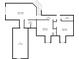 Floor plan featuring a music room, bedrooms, baths, and walk-in closet spaces at 181 Edgewater Rd, Hickory, NC 28601