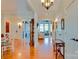 Bright foyer featuring hardwood floors, white trim and an inviting view into the living room and kitchen at 181 Edgewater Rd, Hickory, NC 28601
