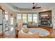 Bright living room with fireplace, hardwood floors, and lots of natural light at 181 Edgewater Rd, Hickory, NC 28601