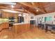 Spacious kitchen with stainless steel appliances, wood cabinets, and a center island for entertaining at 182 Meek Rd, Gastonia, NC 28056