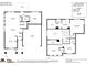 Detailed floor plan showcasing the layout and dimensions of the home's two stories at 3005 Oakmere Rd, Waxhaw, NC 28173