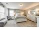 Serene bedroom with neutral tones, large windows, soft carpet and a comfortable layout at 3005 Oakmere Rd, Waxhaw, NC 28173