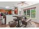 Bright dining area with views of the backyard and easy access to the adjacent kitchen at 3124 Arklow Rd, Charlotte, NC 28269