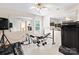 Spacious workout room with weight training and mirrored wall at 3124 Arklow Rd, Charlotte, NC 28269