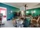 Spacious living room with a large-screen TV and comfortable seating at 4211 Maggie Springs Way, Clover, SC 29710