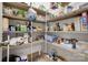 Walk-in pantry with wire shelving stocked with food and household goods at 4211 Maggie Springs Way, Clover, SC 29710