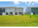 Multiple homes feature fenced backyards with patios, set against a backdrop of lush green grass at 4254 Black Ct # 231, Harrisburg, NC 28075