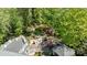 Lush backyard with a spacious deck area, outdoor grill, and meticulously landscaped garden at 6914 Riesman Ln # 95, Charlotte, NC 28210