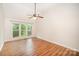 Bedroom with big windows to the backyard, allowing lots of natural light to come in at 7106 Kinsmore Ln, Charlotte, NC 28269