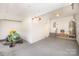Spacious garage offering ample storage and parking space at 7106 Kinsmore Ln, Charlotte, NC 28269