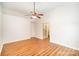Large main bedroom with lots of natural light and access to the ensuite bathroom at 7106 Kinsmore Ln, Charlotte, NC 28269
