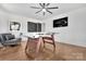 Game room featuring a foosball table, hardwood floors, and a comfortable sitting area perfect for entertainment and relaxation at 8136 Energy Ln, Catawba, NC 28609