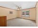 Bedroom with a ceiling fan, window, and neutral decor at 119 Mary Louise Ct, Fort Mill, SC 29715