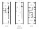 Detailed floor plan showcasing the layout of the home, including bedrooms, kitchen, and living areas at 208 Mattoon St, Charlotte, NC 28216