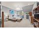 Spacious main bedroom features a large bed, natural light, and modern décor at 208 Wendover Heights Cir, Charlotte, NC 28211