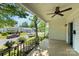 Charming front porch with ceiling fan and neighborhood view at 209 S Ransom St, Gastonia, NC 28052