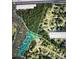 Aerial view of property at 2835 24th Street Drive showing flood zone area with community pool and neighborhood at 2835 24Th Street Ne Dr, Hickory, NC 28601