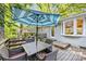 The outdoor patio provides a place to relax and enjoy the outdoors at 3329 Winnipeg Cir, Charlotte, NC 28210