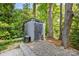 Backyard shed provides outdoor storage at 3329 Winnipeg Cir, Charlotte, NC 28210