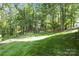 A grassy backyard with trees at 3398 Millstone Creek Rd, Lancaster, SC 29720