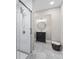 Modern bathroom with glass shower, updated vanity, and stylish finishes at 3398 Millstone Creek Rd, Lancaster, SC 29720