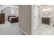 This full bath features a glass enclosed shower, large vanity, and neutral tones at 3398 Millstone Creek Rd, Lancaster, SC 29720