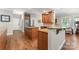 Gourmet kitchen boasts granite countertops, stainless appliances, and wood cabinetry at 3398 Millstone Creek Rd, Lancaster, SC 29720