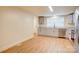 Updated kitchen featuring stainless steel appliances, granite counters and laminate flooring at 405 Belva St, Kannapolis, NC 28081