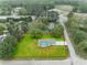 Aerial view showcasing the expansive lot size and house with its long driveway at 5705 White St, Fort Lawn, SC 29714
