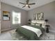 Cozy bedroom featuring a comfortable bed with decorative pillows and a window bringing in soft, natural light at 5705 White St, Fort Lawn, SC 29714