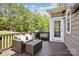 Cozy backyard deck furnished with outdoor seating, perfect for relaxation at 10201 Daufuskie Dr, Charlotte, NC 28278