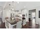 Modern kitchen featuring an island, stainless steel appliances, and sleek countertops at 10201 Daufuskie Dr, Charlotte, NC 28278