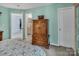 View of the bedroom and the adjacent bathroom and walk-in closet at 10508 Madison Park Dr, Charlotte, NC 28269