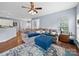 Inviting living room with a comfortable sectional sofa and open layout, perfect for relaxing and entertaining at 1151 Gower St, Fort Mill, SC 29708