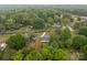 An aerial view highlights the home amidst a lush, residential landscape, presenting a serene and green neighborhood setting at 1401 Thompson Ave, Charlotte, NC 28216