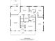 Detailed floor plan reveals spacious layout with large living areas, pantry, bedrooms, and garage for versatile living at 1401 Thompson Ave, Charlotte, NC 28216