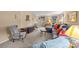 Bright living room featuring a gray sectional sofa, fireplace and cozy seating at 1401 Thompson Ave, Charlotte, NC 28216