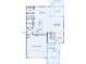 Detailed floor plan showcasing the layout of the first floor at 1529 Gossage Nw Ln, Concord, NC 28027