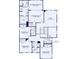 Second floor plan featuring owner's suite, retreat, and additional bedrooms at 1529 Gossage Nw Ln, Concord, NC 28027