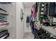 Organized walk-in closet featuring wire shelving and ample space for storage at 16117 Wrights Ferry Rd, Charlotte, NC 28278