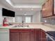 Functional kitchen with modern backsplash and stainless steel sink and appliances at 1847 J Julian Ln # A, Charlotte, NC 28208