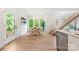 Cozy dining area with views of nature outside the three paned windows at 1847 Vinton St, Charlotte, NC 28216