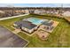 Community amenities featuring a pool, pool house, fire pit, playground, and picnic area at 194 Canada Dr, Statesville, NC 28677