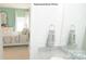 Bright bathroom features granite countertops, modern fixtures, and a serene ambiance at 201 Giant Oak Ave, Statesville, NC 28677